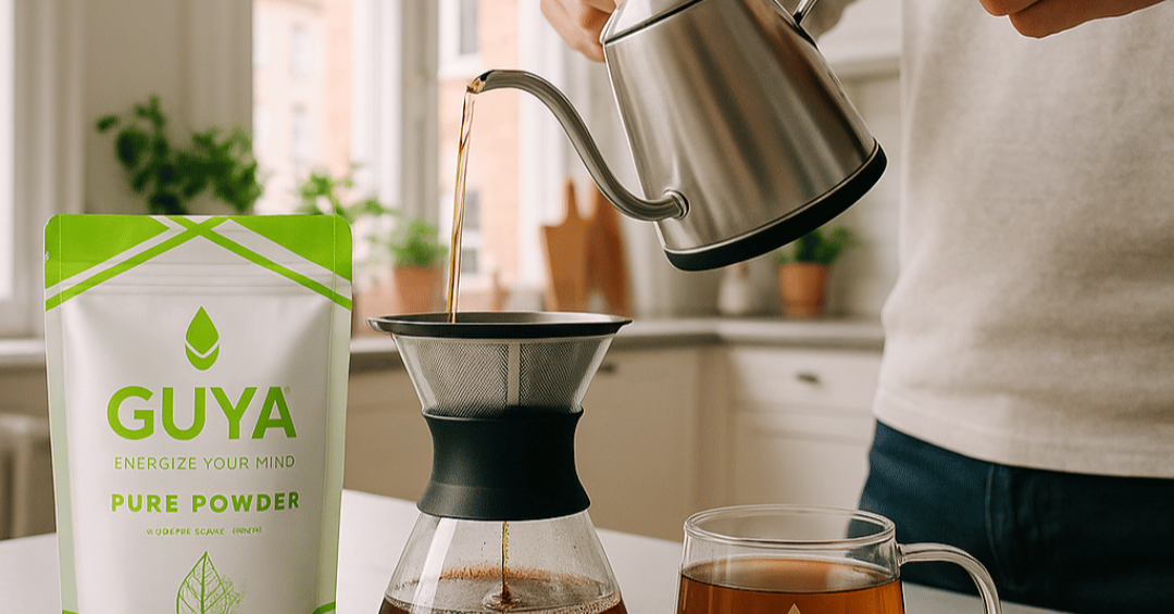 GUYA Produkt beim Aufgiessen in einer Kuche